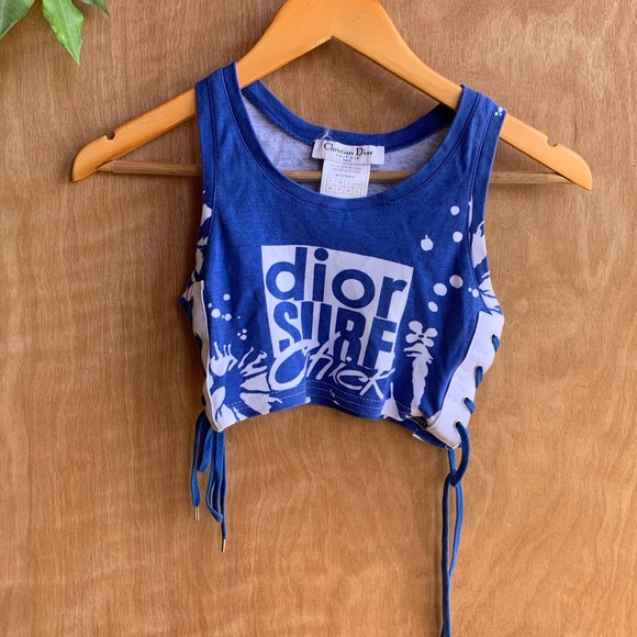 Christian dior surf chick reworked croptop - Picture 2 of 5